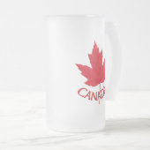 Canada Beer Mug Canada Maple Leaf Souvenir lunette (Devant droit)
