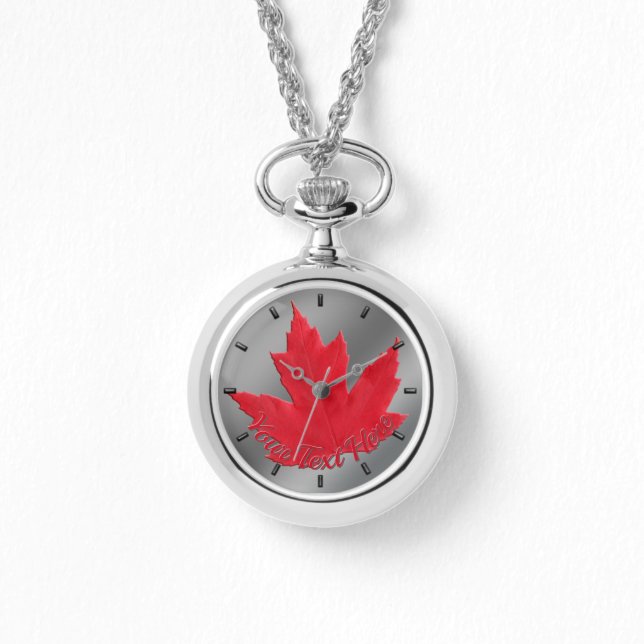 Canada Bekijk Canada Maple Leaf Souvenir Wristwatc Horloge (Voorkant)