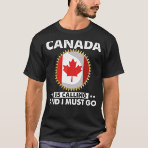 Canada belt en ik moet naar de Canadese vlag Mapl. T-shirt