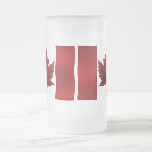 Canada Bier Mok Canada Flag Souvenir Glasses (Center)