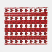 Canada Blanket Canada Flag Souvenir Fleece Blanket Deken (Voorkant (Horizontaal))