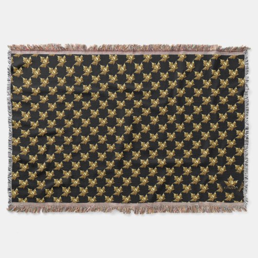 Canada Blanket Canada Gold Canada Medal Throw Deken (Voorkant)