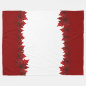 Canada Blanket Canada Maple Leaf Fleece Blanket Deken (Voorkant (Horizontaal))