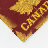Canada Blanket Canada Maple Leaf Souvenir Blanket Fleece Deken (Hoek)
