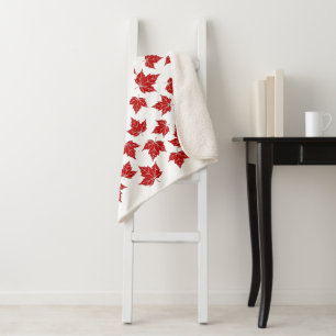 Canada Blanket Canada Maple Leaf Throw Blankets Bl