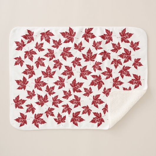 Canada Blanket Canada Maple Leaf Throw Blankets Bl (Voorkant (horizontaal))