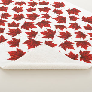 Canada Blanket Canada Maple Leaf Throw Blankets Bl