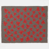 Canada Blanket Canada Maple Leaf Throw Blankets Bl Fleece Deken (Voorkant (Horizontaal))