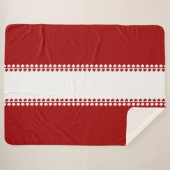 Canada Blankets Blanket Canada Maple Leaf Sherpa Deken (Voorkant (horizontaal))