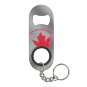 Canada Bottle Open Canada Maple Leaf Souvenirs Mini Flessenopener (Achterkant)
