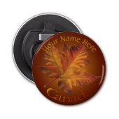 Canada Bottle Open Custom Maple Leaf Souvenirs Button Flesopener (Voorkant)