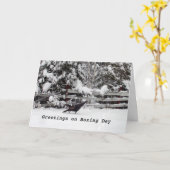 Canada Boxing Day Greeting Turkey Kaart (Gele Bloem)