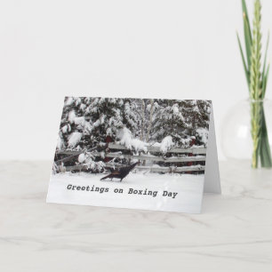 Canada Boxing Day Greeting Turkey Kaart