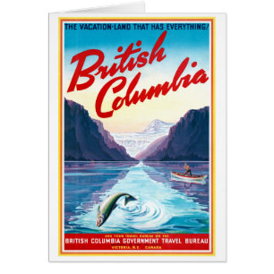 Canada British Columbia Vintage Poster herstelde