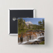 Canada, British Columbia, Yoho National Park. 2 Vierkante Button 5,1 Cm (Voorkant /achterkant)