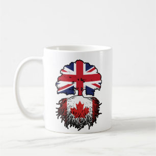 Canada British UK Tree Roots Flag Koffiemok