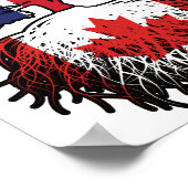 Canada British UK Tree Roots Flag Poster (Hoek)