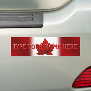 Canada Bumperstickers Gepersonaliseerd CN Flag Sti