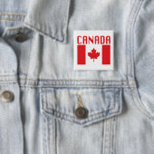 Canada-Button Vierkante Button 5,1 Cm (In situ)