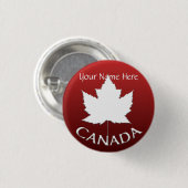 Canada Buttonnen Custom Canada Maple Leaf Buttonne Ronde Button 3,2 Cm (Voorkant /achterkant)