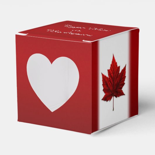 Canada Cadeaudoos Personaliseer Canadese vlag Cade Bedankdoosjes (Voorkant Zijde)