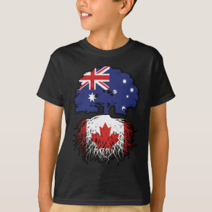 Canada Canadese Australian Australia Tree Roots T-shirt