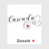 Canada Canadese Hart Vlag Sticker (Vel)