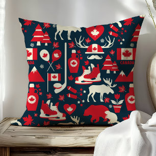 Canada Canadese Kerstmis Winter Eland Patroon Kussen
