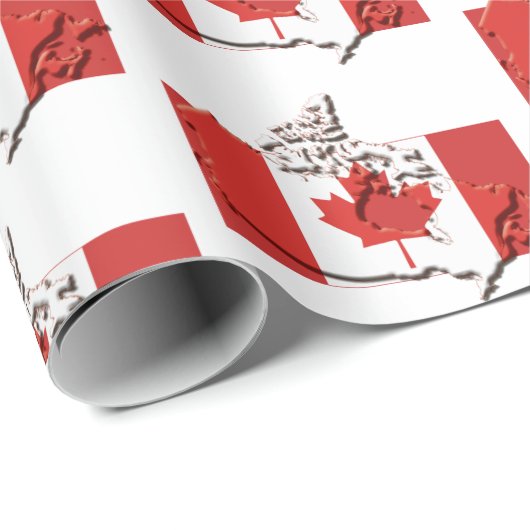 CANADA | Canadese vlag Cadeaupapier (Rol Hoek)