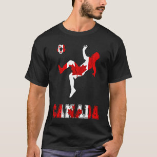 Canada Canadese vlag Canadese voetbalspeler Canada T-shirt