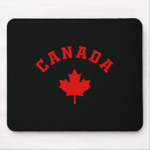 Canada Canadese Vlag Esdoornblad Logo Wandelen Ski Muismat