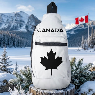 CANADA. Canadese vlag. Patriotisch. Schoudertas Sling Bag