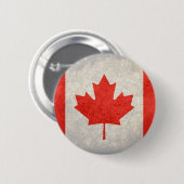Canada; Canadese vlag Ronde Button 5,7 Cm (Voorkant /achterkant)