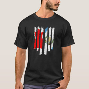 Canada Canadezen Guatemala Guate Chapina Gemengde T-shirt
