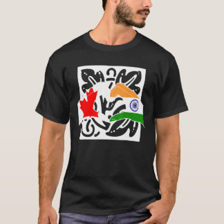Canada Canadezen India Indiase gemengde DNA-vlag T-shirt