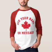 Canada Canadian Flag Jersey T-Shirt (Voorkant)