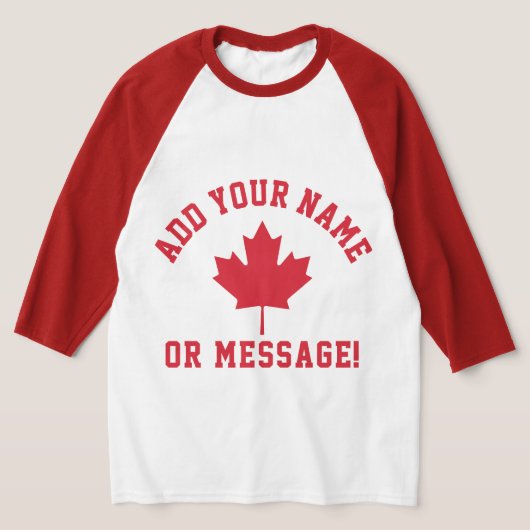 Canada Canadian Flag Jersey T-Shirt (Laagn)