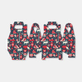 Canada Canadian KerstWinter Moose Pattern Bedankdoosjes (Uitgevouwen)