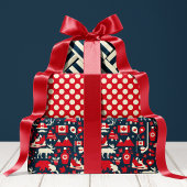 Canada Canadian KerstWinter Moose Pattern Inpakpapier Vel