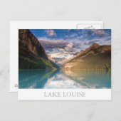 Canada - Carte postale de Lake Louise avec texte (Devant / Derrière)