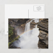 Canada - Carte postale des chutes Athabasca (Devant / Derrière)