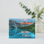 Canada Carte Postale du Lac Banff Canadien (Debout devant)