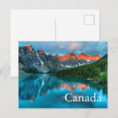 Canada Carte Postale du Lac Banff Canadien (Devant / Derrière)