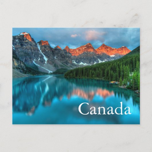 Canada Carte Postale du Lac Banff Canadien (Devant)