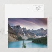 Canada - Carte postale du lac Moraine no 2 (Devant / Derrière)