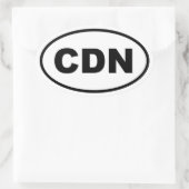 Canada CDN Ovale Sticker (Tas)