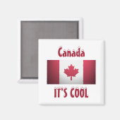 Canada C'est un aimant à drapeau Cool (Recto/Verso)