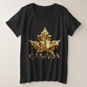 Canada Chemise Plus Taille Canada Baseball Jersey (Design devant)