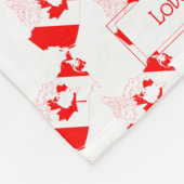 CANADA Christelijke Schrift LIEFDE HOESJES Fleece Deken (Hoek)