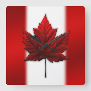 Canada Clock Canada Flag Souvenir Wall Clocks Vierkante Klok
